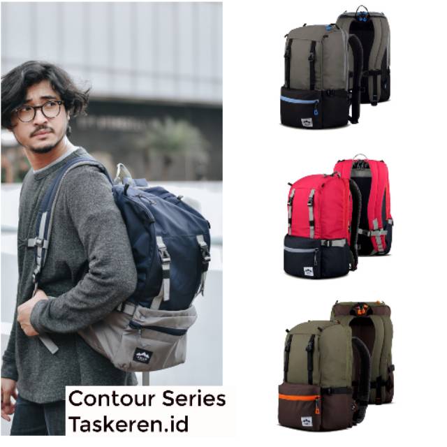Tas Ransel Laptop Sollu Contour Backpack Pria Tas Punggung