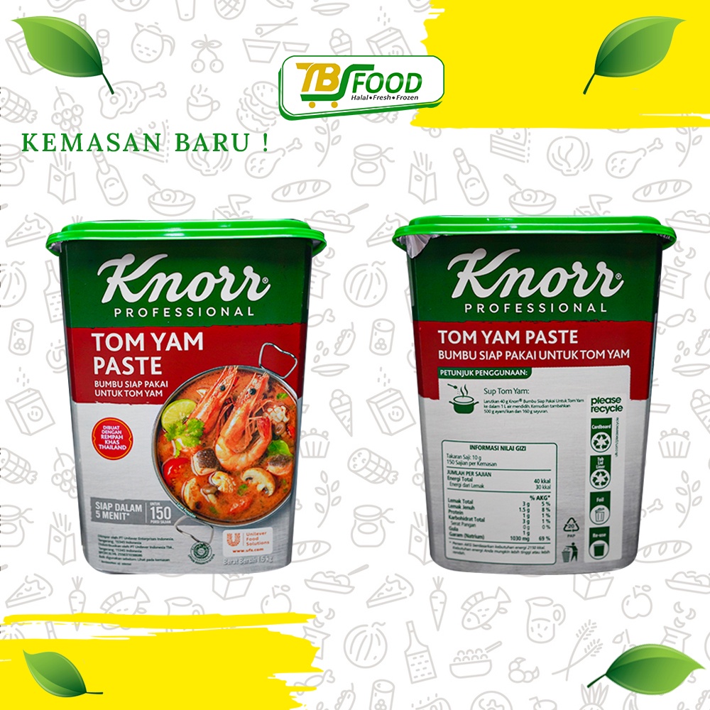 Knorr Bumbu Tom Yam, Demi Glace/Demiglace Chicken Flavoured Seasoning Powder, Oyster Sauce,Beef Powder, Penyedap Makanan No Msg Halal