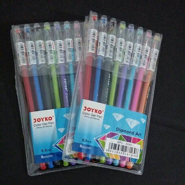 

Terbatas Pen Gel Joyko Diamond Set 8 Gpc 301-308 Bagus