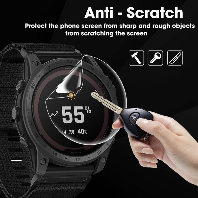 Film Pelindung Layar Smartwatch Garmin Tactix 7 Pro Full Cover Anti Gores / Gelembung