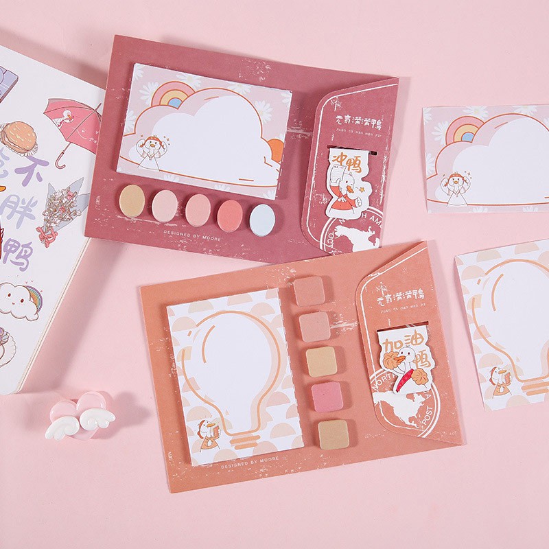 

Full Energy Duck Mini Stationery Set / Set Memo Notes Sticky Notes dan Pembatas Buku