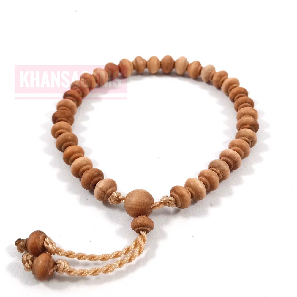 Gelang Tasbih Original Kayu Cendana Dim 6 Mm Model Tali Serut Shambala Aksesories Perhiasan Gelang Fashion Kualitas Super