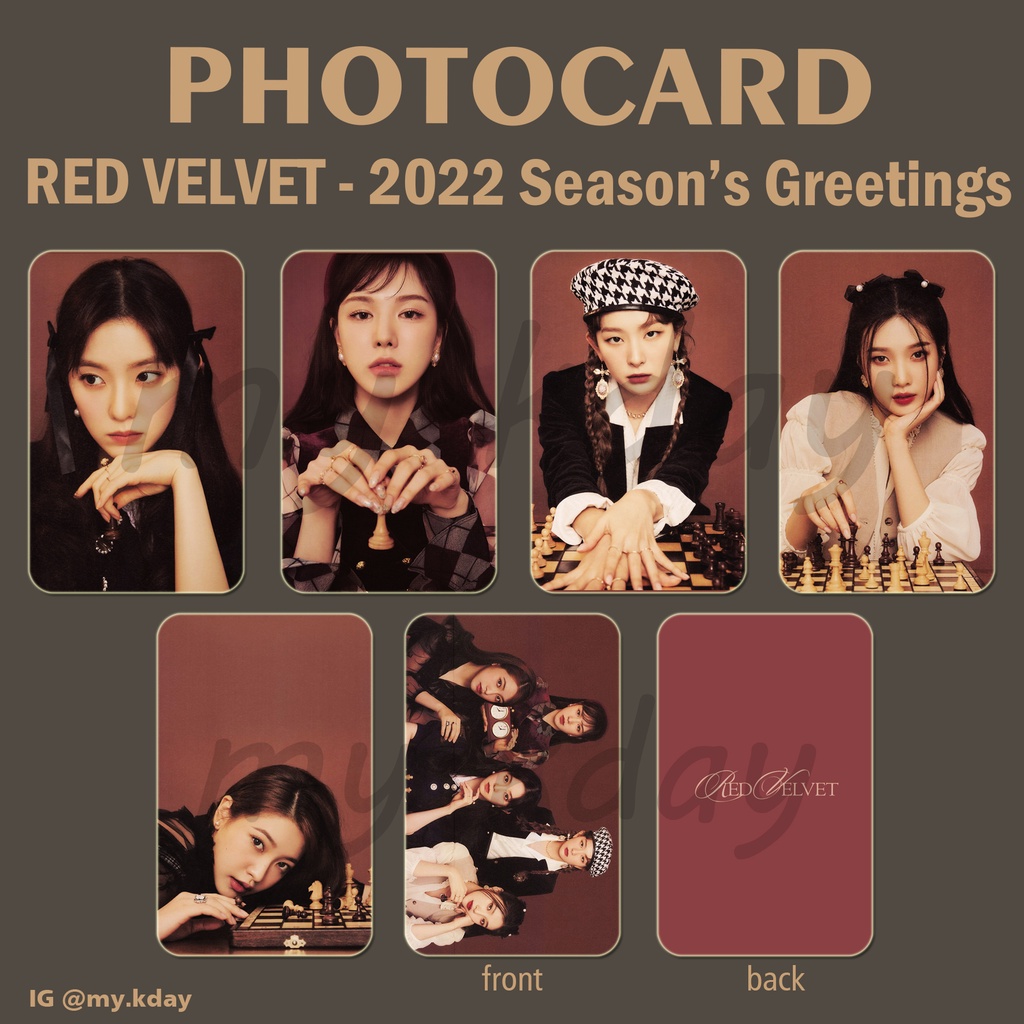 PC-0740, Unofficial Photocard Red Velvet 2022 Season's Greetings 2 sisi