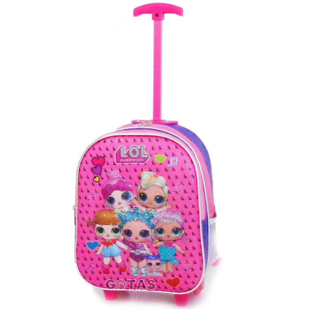 Tas Troli Anak Sekolah TK PG LOL 7D Pink 2K | Shopee Indonesia