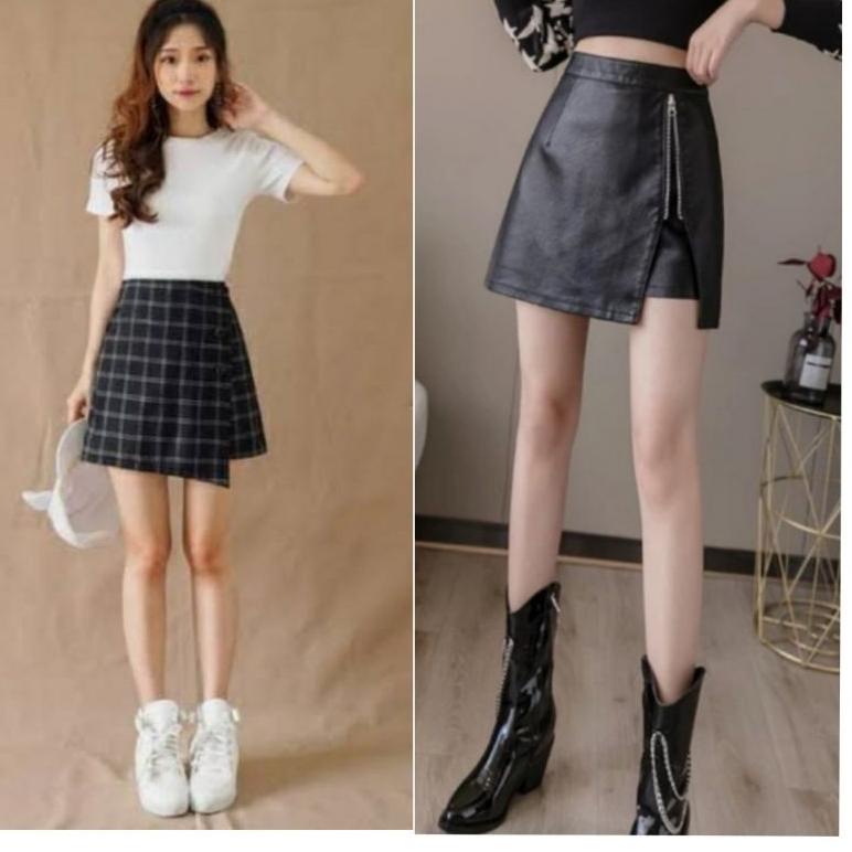 [BIM.21Jl22ᵂ] korean mini skirt/Rok mini tartan/Hot pants/Rok mini/mini skirt korea/rok celana kotak