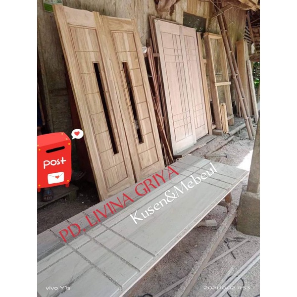 pintu kayu bayur manglid gamelina jati kamper dll