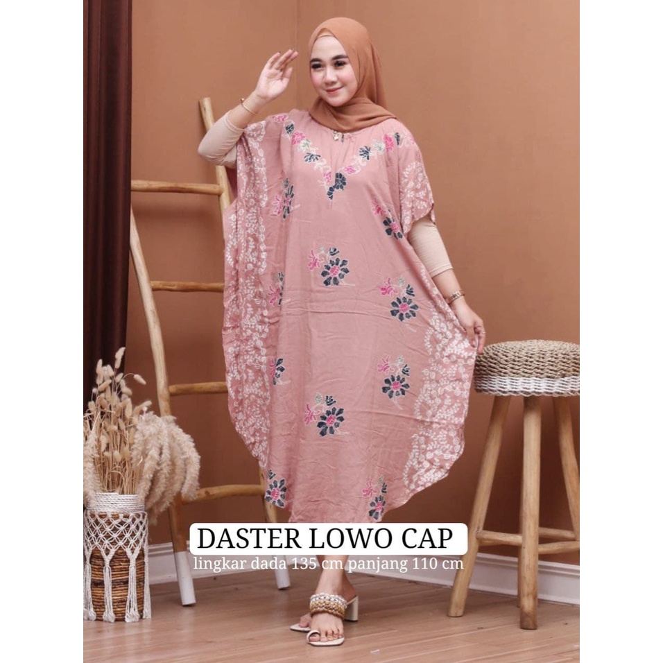 LONGDRESS JUMBO LOWO BATIK CAP /  DRESS KAFTAN / KAFTAN DRESS / DASTER DAILY / LONGDRESS  KAFTAN