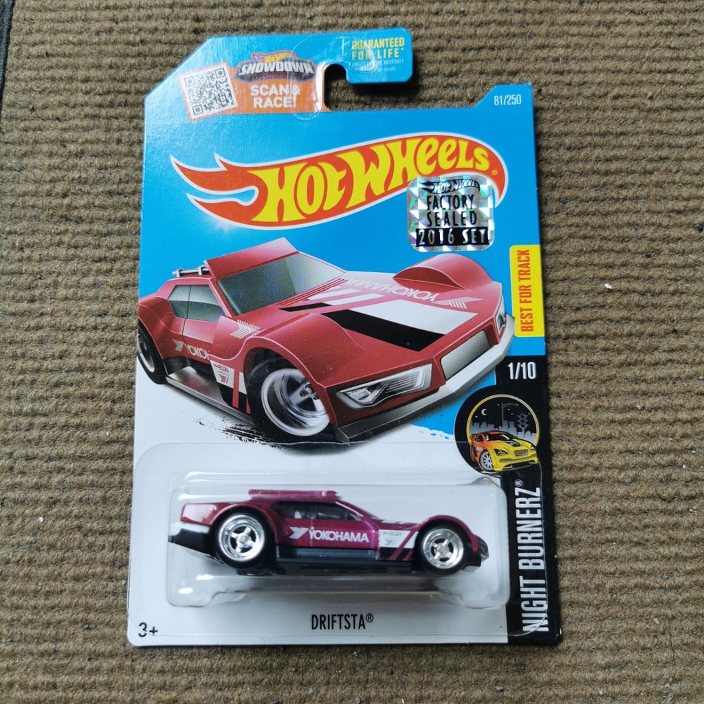 Hot Wheels Driftsta FS 2016 Night Burnerz THS Super Treasure Hunt $TH HW Hotwheels Mobil Mainan