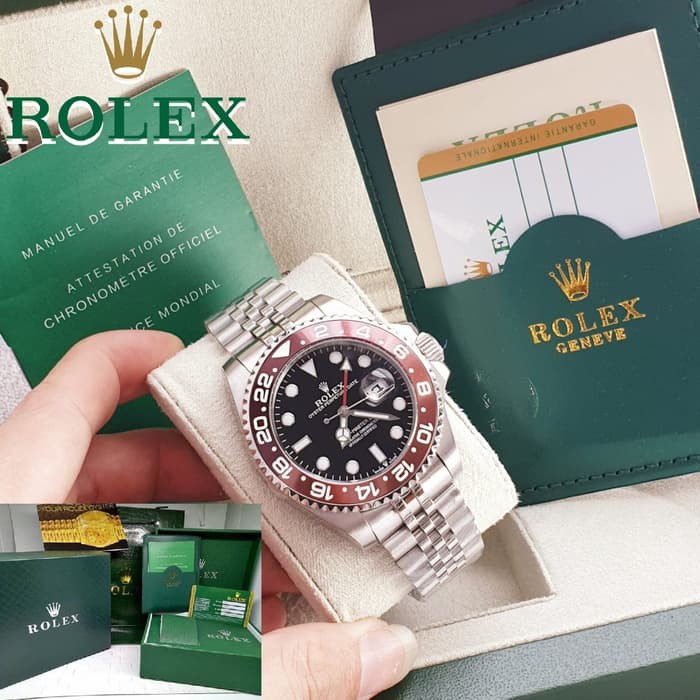 Rolex GMT-Master full set box rolex original jam tangan pria