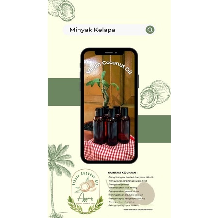 

minyak kelapa/virgin coconut oil