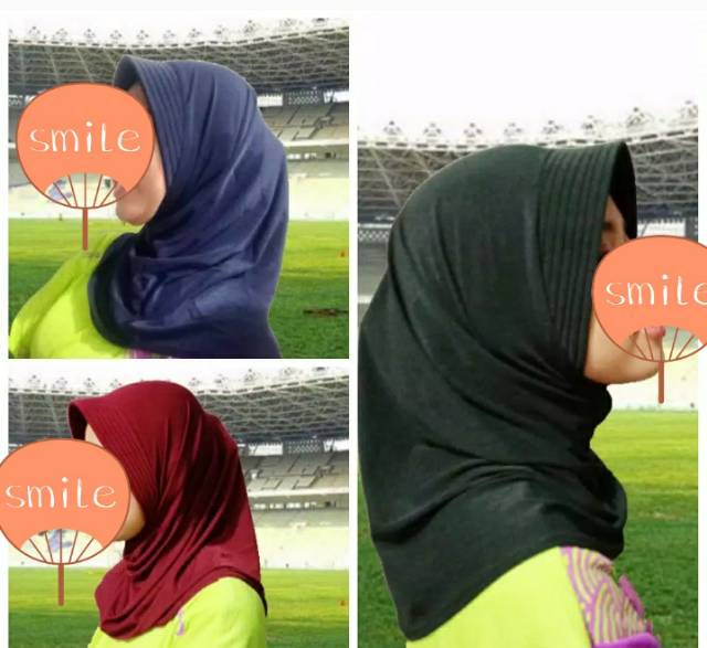 Kerudung/Hijab/Jilbab Sport Jersey Murah Olahraga Tebal dan adem