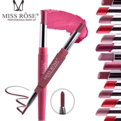 Miss Rose Lasting Long Multifunct Makeup Pencil Waterproof Pen Lipstick Lip Matte Liner LS 7102-001