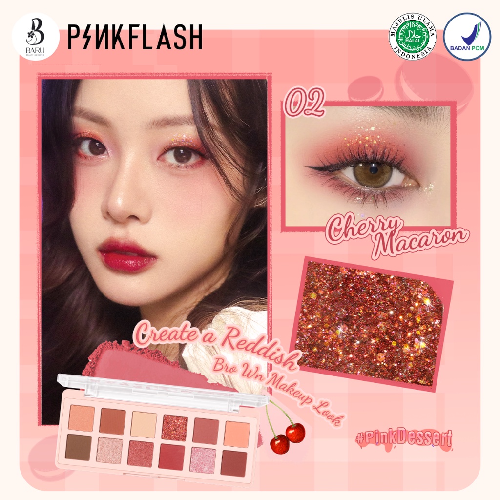 ❤ MEMEY ❤ PINKFLASH Pro Touch Eyeshadow Palette PF-E15 | PINK FLASH