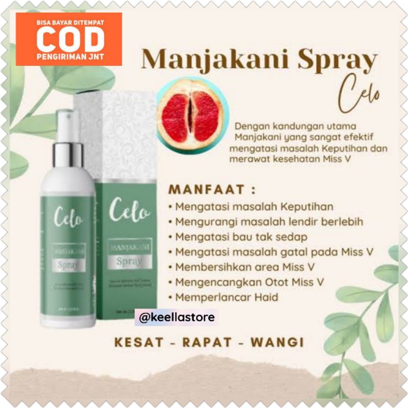 CELO MANJAKANI SPRAY untuk membantu masalah kewanitaan miss v keputihan bau tidak sedap dan gatal