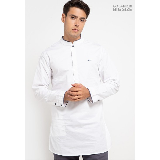 CARDINAL ORIGINAL KEMEJA KOKO PUTIH KURTA PAKISTAN