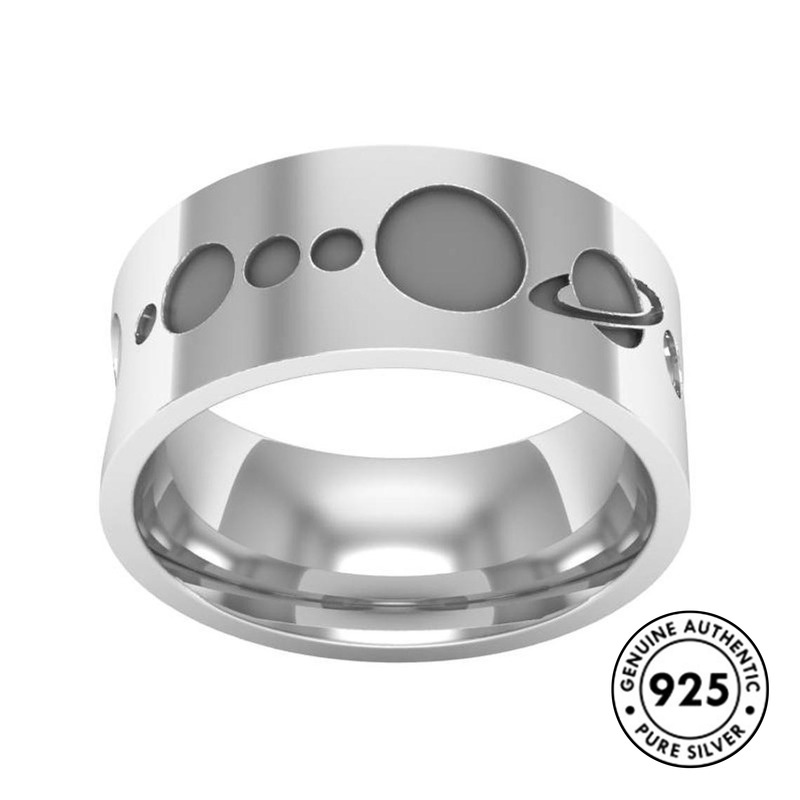 Cincin S925 Silver Desain Planet