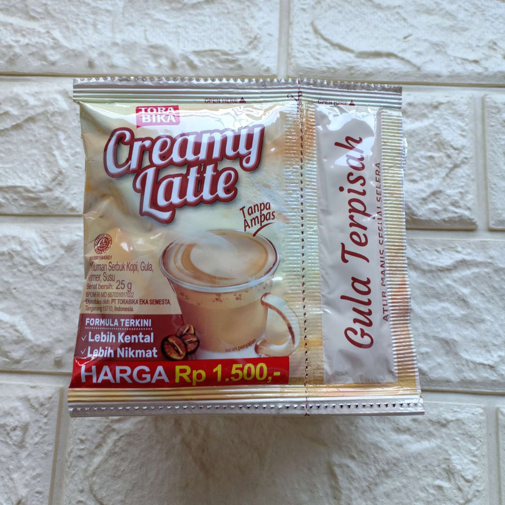 

Torabika Creamy Latte Sachet 25gr Minuman Serbuk Kopi Gula Krimer Susu tora bika 25gram 25 gr gram g