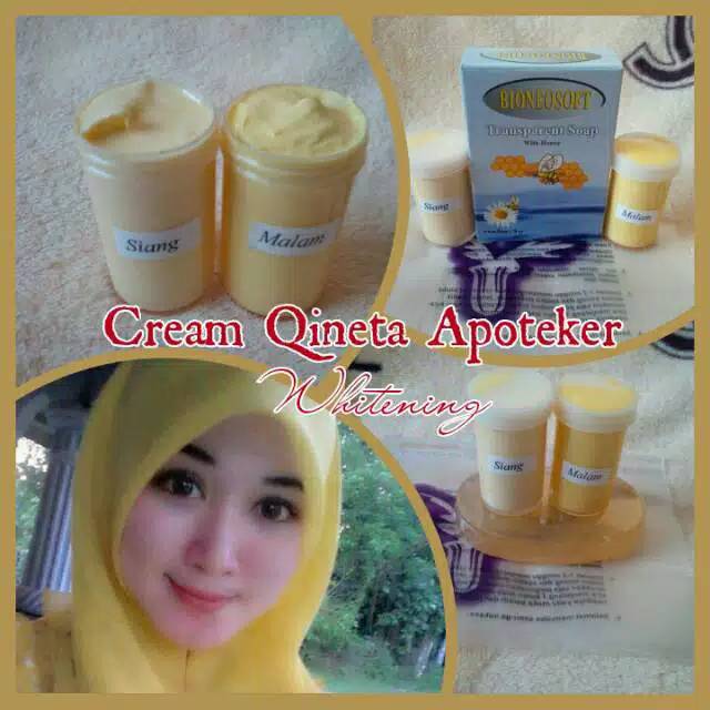 PROMO Cream Qineta Apoteker whitening/ cream original 100% ampuh