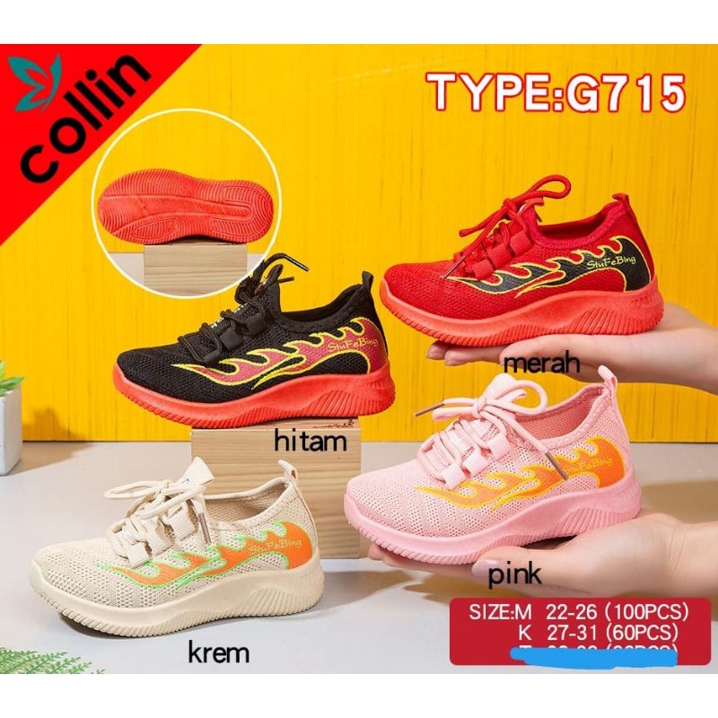 SEPATU SPORT ANAK COLLIN G715 (KNS)