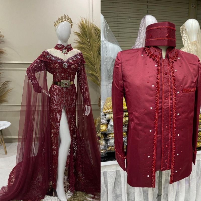 SALEEE GAUN PENGANTIN KEBAYA BEREKOR//GAUN WEDDING AKAD MEWAH FULL PAYET