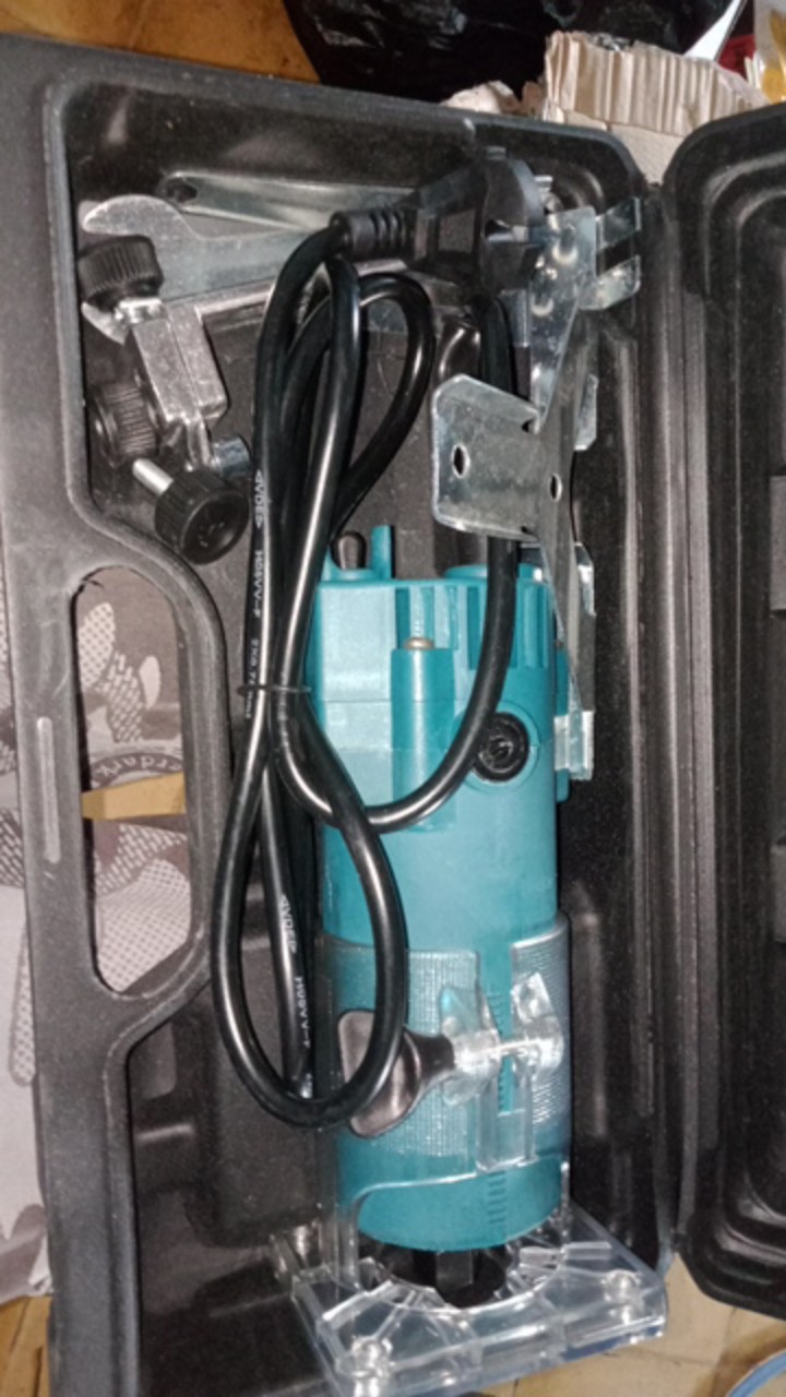 Mailtank Sh134 Wood Trimmer 6mm 1/4 Inchi Mesin Router Profil List Kayu Trimer Ruter Set