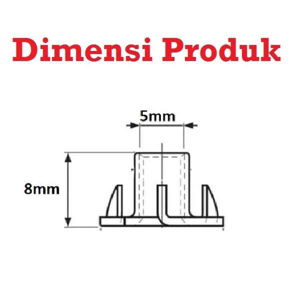 [HAEBOT] Mur Tanam Nut Insert Tee T Cakar 5mm M5 Rumahan Baut Kayu BED CNC Meja Logam Pengunci Bolt Housing Sel