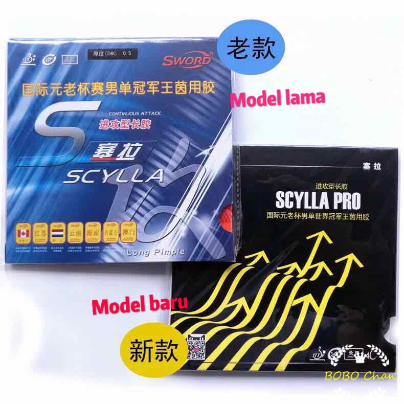 Sword Scylla Pro OX ~ Long Pips Rubber Karet Bintik Bertahan Panjang