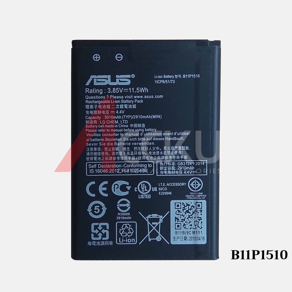 [ B11P1510 ] Battery Baterai Batre ASUS Zenfone GO 5.5 inch Baterai Asus ZB551KL Batre Asus ZB552KL B11P1510  Battery Asus ZC451TG