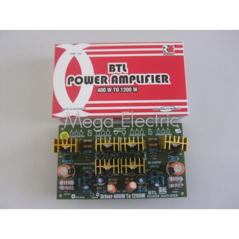 Kit Driver Power Amplifier BTL 400 W to 1200 W