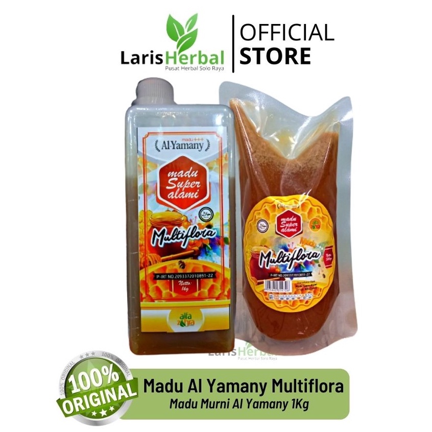 

ORIGINAL Al Yamany Madu Murni Multiflora 1Kg Jrigen | Madu murni