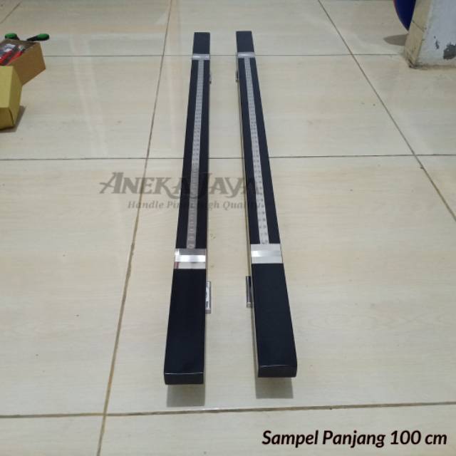 Handle Pintu rumah  / Tarikan Pintu / Pegangan Pintu minimalis Hitam 45 cm , 60 cm , 80 cm, 100 cm