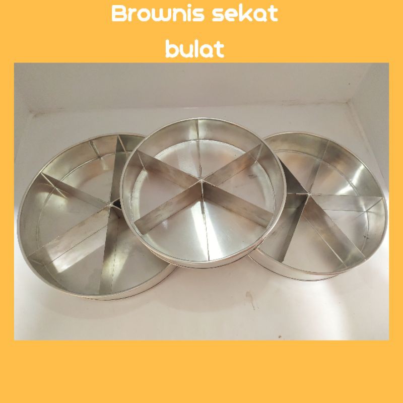 Loyang brownies sekat bulat / loyang sekat brownies