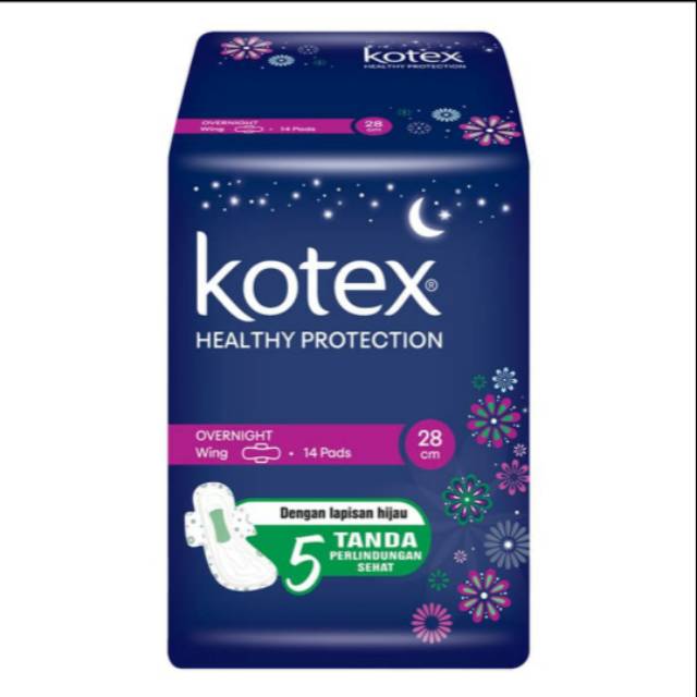 Kotex Healthy Protection Overnight 28 cm 14s