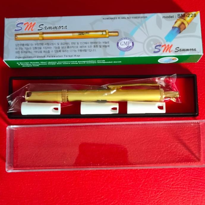 Lancing Device Samora Sm 228 /Pen Bekam Samora Gold Stainless Termurah