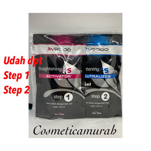 [ y2000 ] obat pelurus rambut y 2000 original step 1 dan step 2 / y2000 straightener plus system