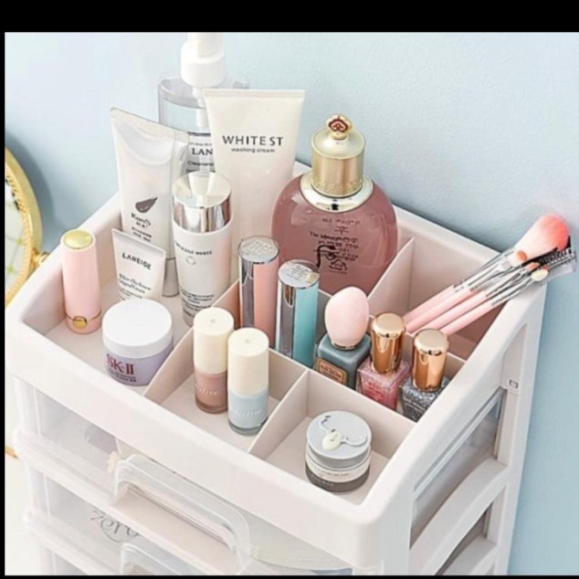 Rak Kosmetik 3 Laci-Rak Kosmetik 3 Susun-Rak Kosmetik Susun