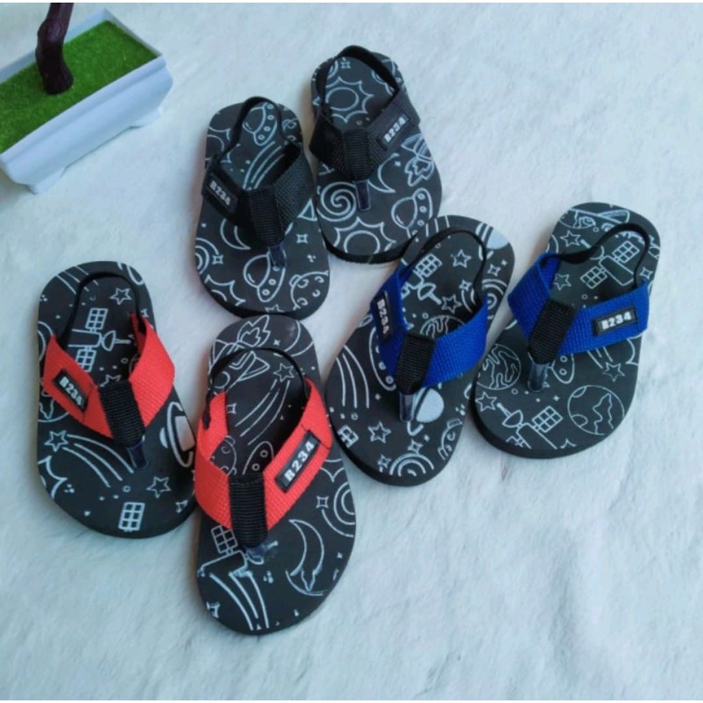 SANDAL BABY LAKI LAKI TERMURAH_SANDAL MOTIF SABLON