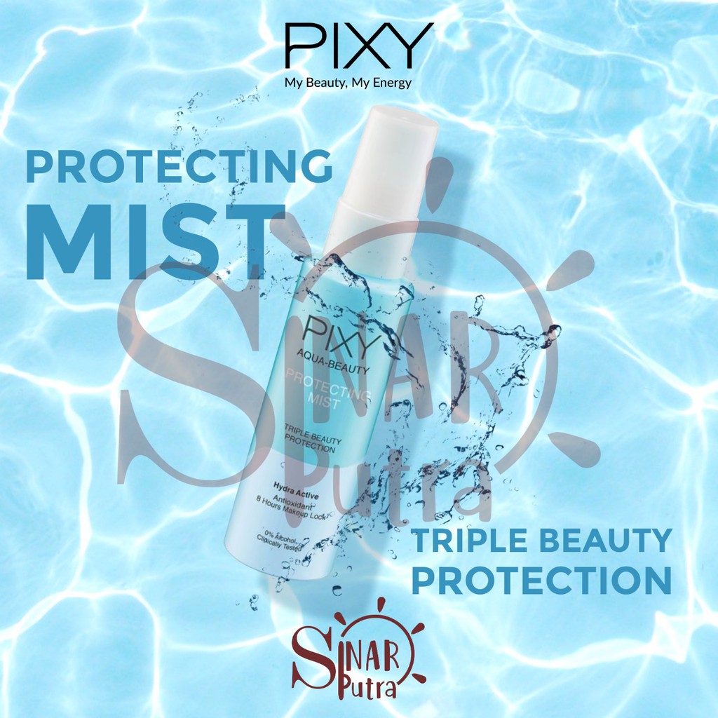 Pixy Aqua Beauty Protecting Face Mist 60 ml(biru)