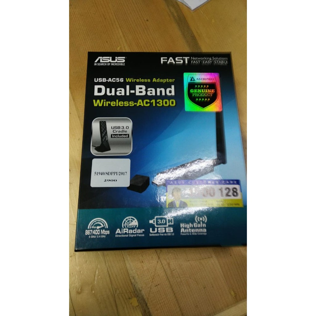 Penawaranspesial Asus USB AC56 USB-AC56 Dual-band AC1300 USB 3.0 Wifi Adapter Terlaris
