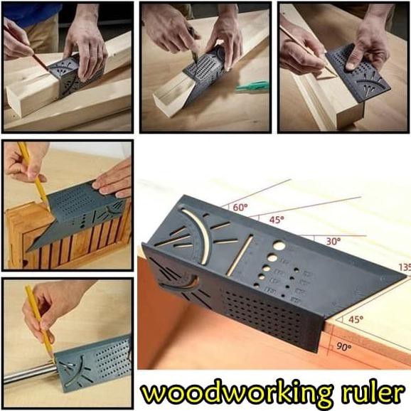 

Favorit] Marking 3D Woodworking Ruler / Penggaris Siku Mitre 3D / Marking Gauge