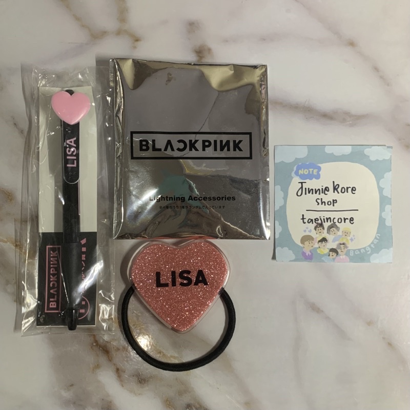 BLACKPINK KILL THIS LOVE JAPAN POPUP STORE OFFICIAL MERCH PEN LIGHTNING ACCESSORIES HAIR TIE JP MD C