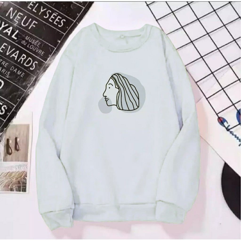 SWEATER WANITA FACE ZERA TEBAL TERBARU,