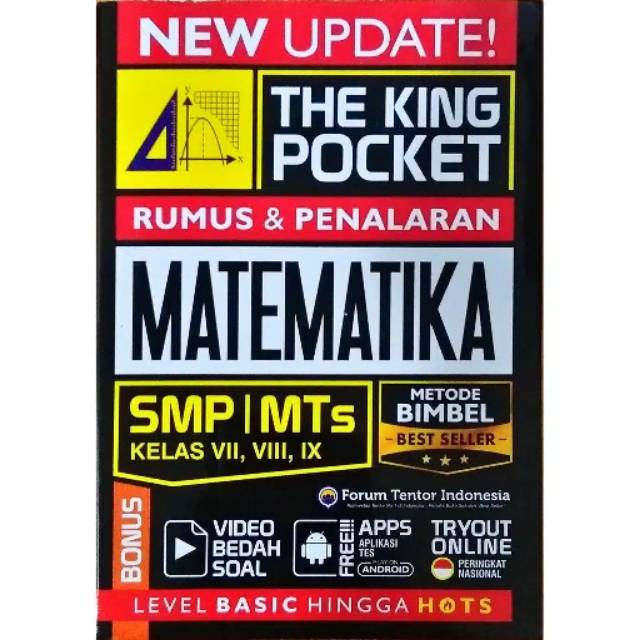 BUKU NEW UPDATE THE KING POCKET RUMUS MATEMATIKA SMP/MTS