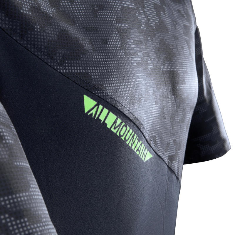 ROCKRIDER Jersey Sepeda Gunung Lengan Pendek Fit Body Serap Keringat