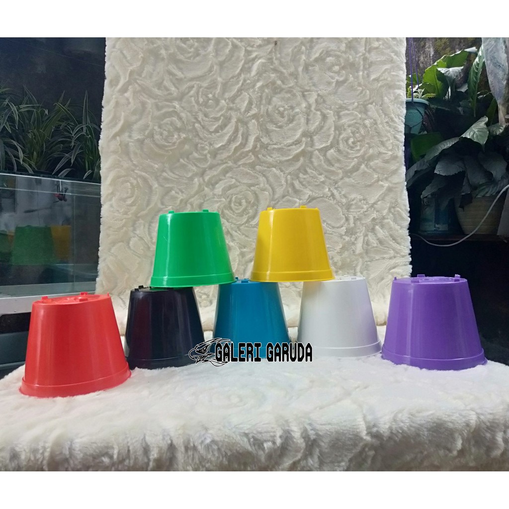 Pot Bunga,Pot Warna, Pot Shabby Chic Diameter 10 Cm