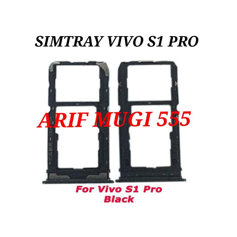 SIMTRAY SLOT KARTU TEMPAT SIM CARD VIVO S1 PRO ORIGINAL