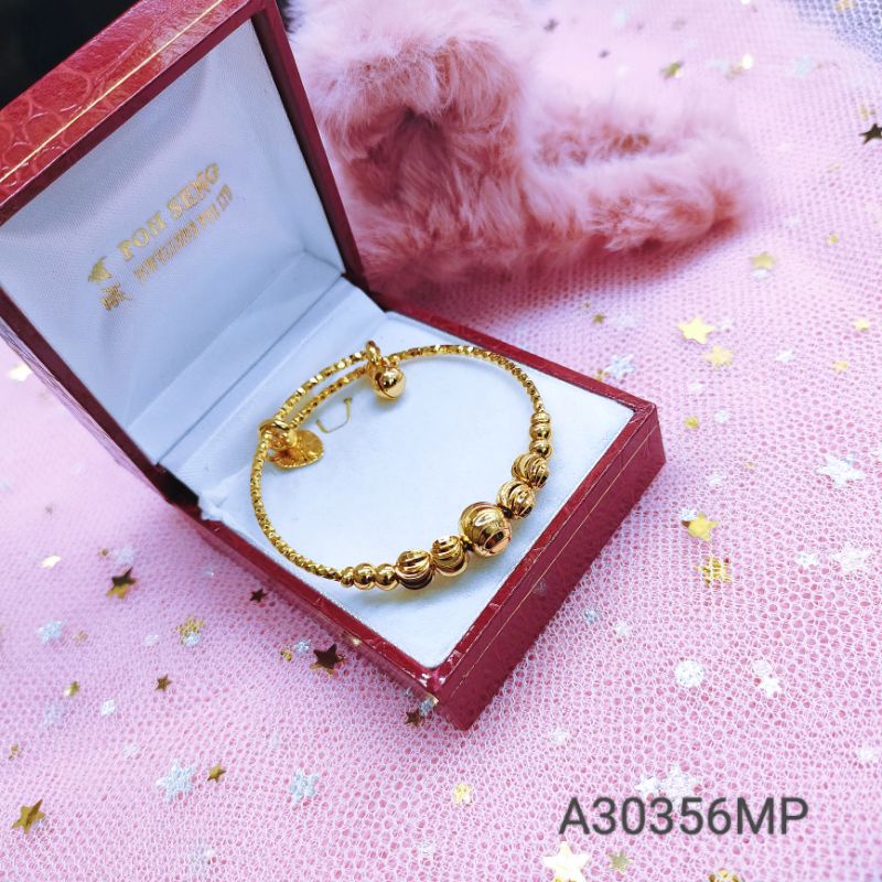 Gelang Bangle Bayi Titanium Anti Karat Lapis EmasA30356MP