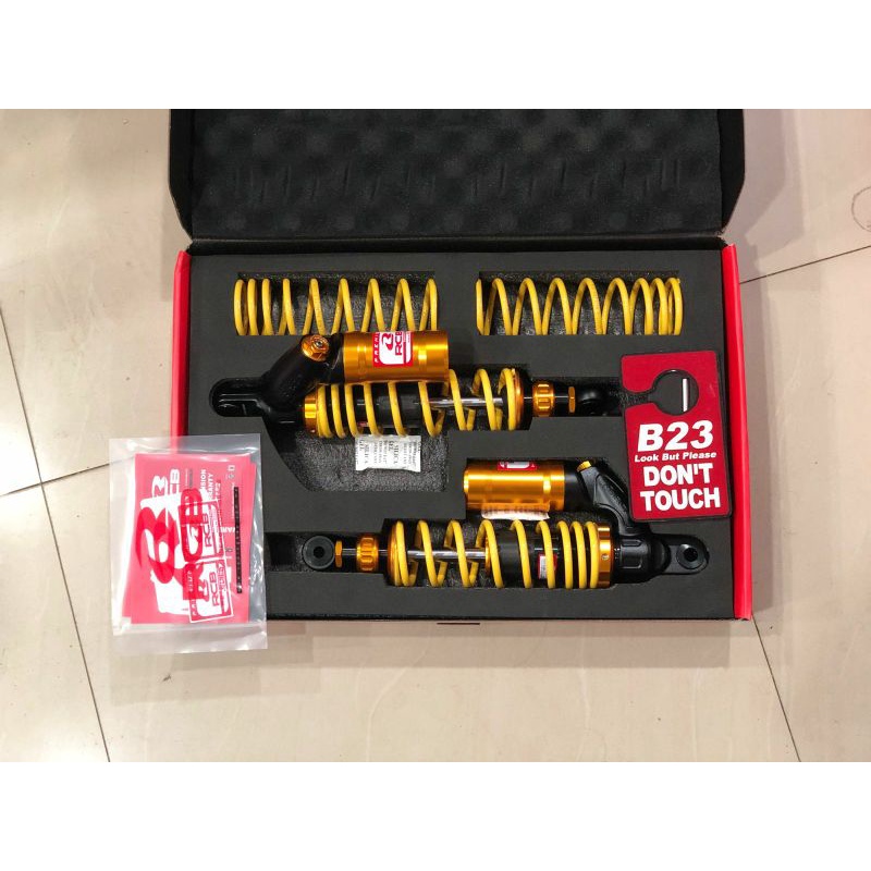 Shock rcb VD series 335mm bebek double klik kompresi ribon per racing boy racingboy original kuning