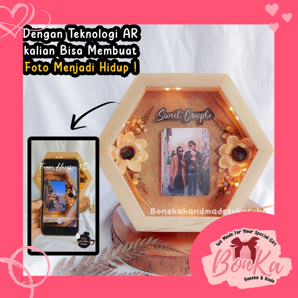 Augmented Reality (AR) Foto bisa di Scan jadi Video Kado Ulang Tahun Berkesan / Kado Permium / Frame