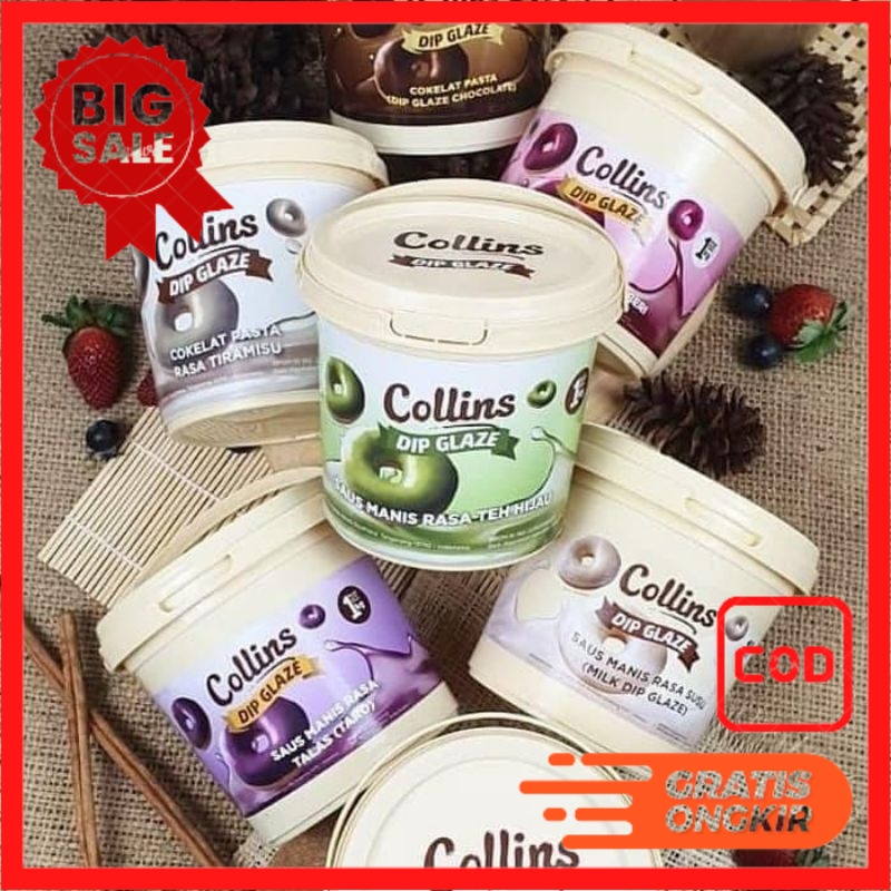 

REPACK COLLINS 500 GRAM ALL VARIANT RASA/ REPACK COLLINS DIP GLAZE 500G